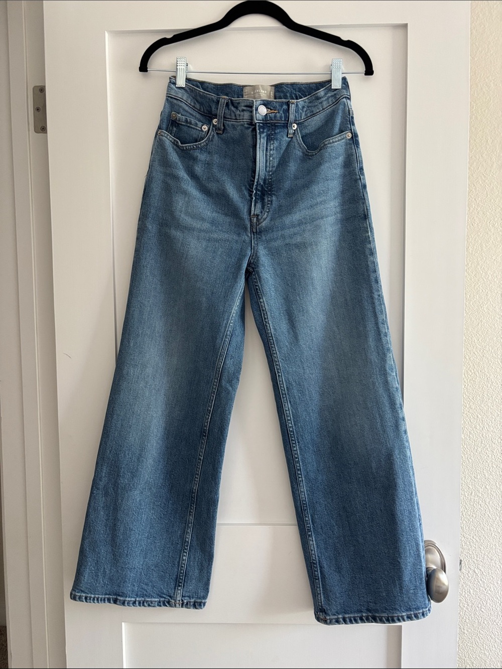 Everlane Way High Wide Leg Ankle Jeans
